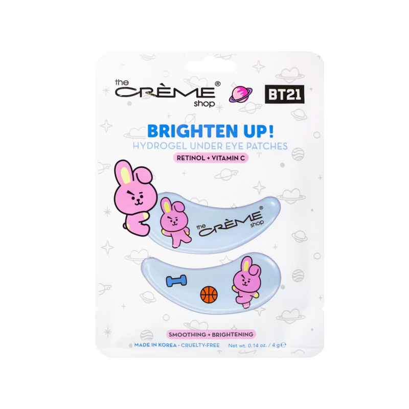 [The Creme Shop] “Brighten Up” COOKY BT21 Hydrogel Under Eye Patches - Retinol + Vitamin C