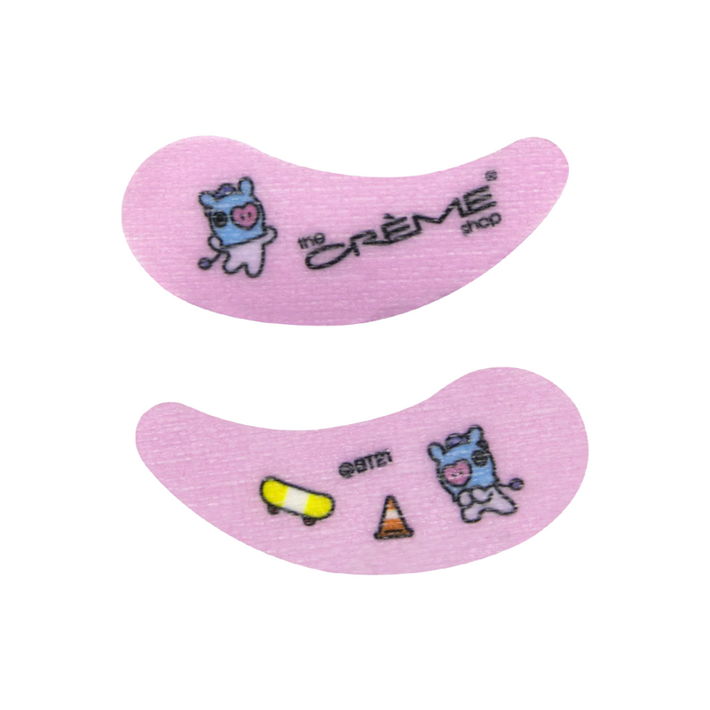 [The Creme Shop] “Pump it up!” MANG BT21 Hydrogel Under Eye Patches - Retinol + Green Tea + Watermelon Extract