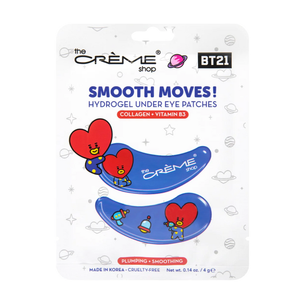 [The Creme Shop] “Smooth Moves!” TATA BT21 Hydrogel Under Eye Patches - Collagen + Vitamin B3