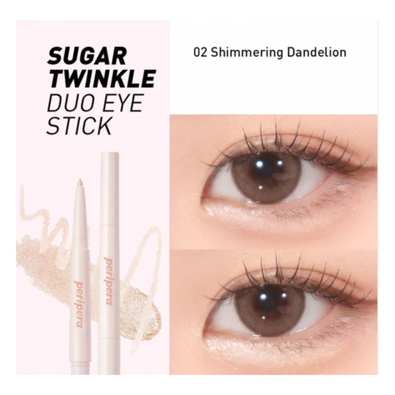 [Peripera] Sugar Twinkle Duo Eye Stick 02 Shimmering Dandelion