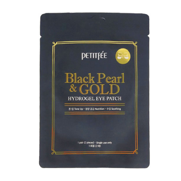 [Petitfee] Black Pearl & Gold Hydrogel Eye Mask Sample 2 pcs