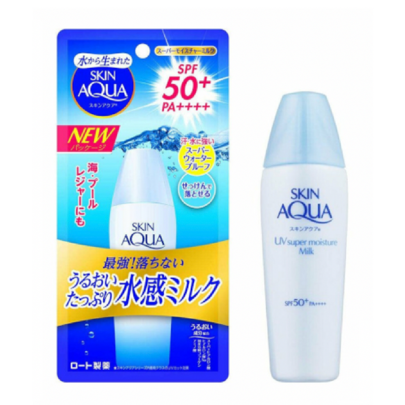 [Rohto Mentholatum] Skin Aqua UV Super Moisture Milk SPF 50+ PA++++